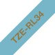Brother TZE-RL34 ruban d'impression Or Brother TZE-RL34 ruban d'impression Or