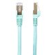 StarTech.com Cordon de raccordement CAT6a (1,5 m) sans crochet - Câble patch RJ45 - Turquoise