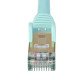 StarTech.com Cordon de raccordement CAT6a (1,5 m) sans crochet - Câble patch RJ45 - Turquoise