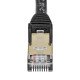 StarTech.com Cordon de raccordement CAT6a - 1,5 m - Sans crochet - Câble patch RJ45 - Noir