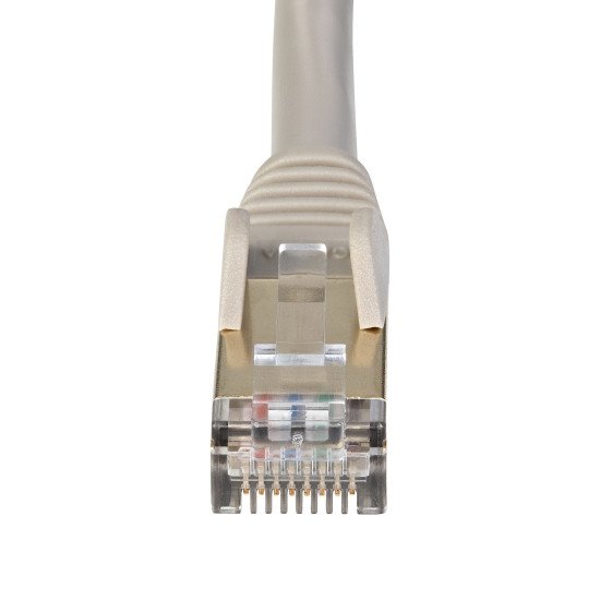 StarTech.com Cordon de raccordement CAT6a - 7,5 m - Sans crochet - Câble patch RJ45 - Gris