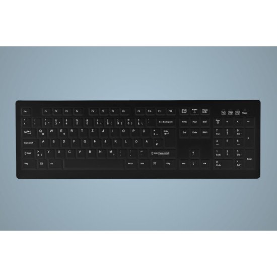 Active Key AK-C8100 clavier USB QWERTZ Allemand Noir