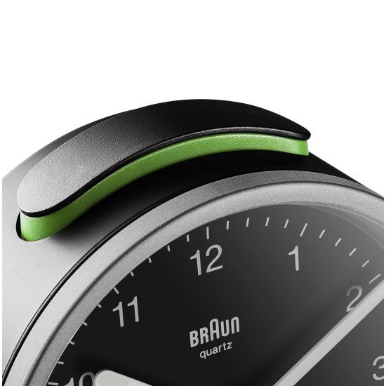 Braun BC12SB Réveil à quartz Noir, Argent