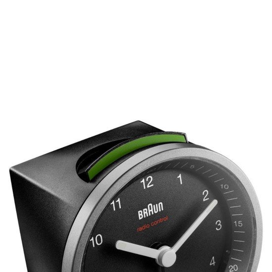 Braun BC07SB-DCF Réveil à quartz Noir, Argent