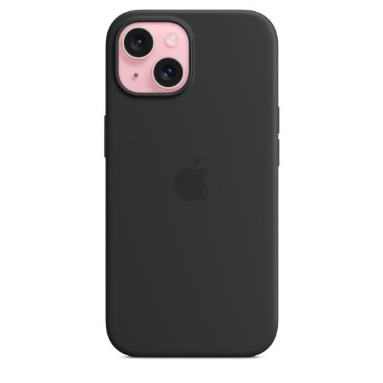 Apple Coque en silicone avec MagSafe pour iPhone 15 - Noir Apple Coque en silicone avec MagSafe pour iPhone 15 - Noir