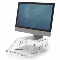 Fellowes Support moniteur ajustable avec porte-documents Clarity Fellowes Support moniteur ajustable avec porte-documents Clarity
