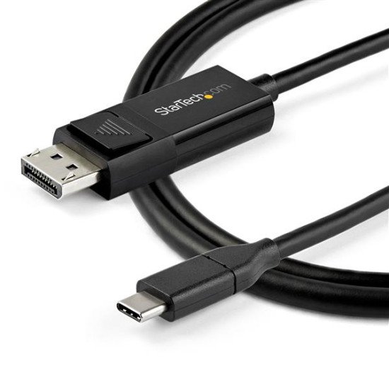 StarTech.com Câble USB Type-C vers DisplayPort 1.4 (bidirectionnel) - 1m - Adaptateur USB-C à DP