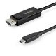 StarTech.com Câble USB Type-C vers DisplayPort 1.4 (bidirectionnel) - 2m - Adaptateur USB-C à DP