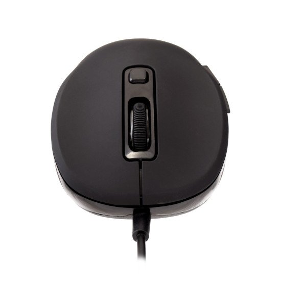 V7 MU300 PRO- Souris filaire USB à 6 boutons avec réglage du DPI – Noire