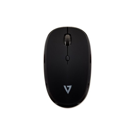 V7 MW550BT - Souris Bluetooth silencieuse à 4 boutons avec réglage du DPI – Noire