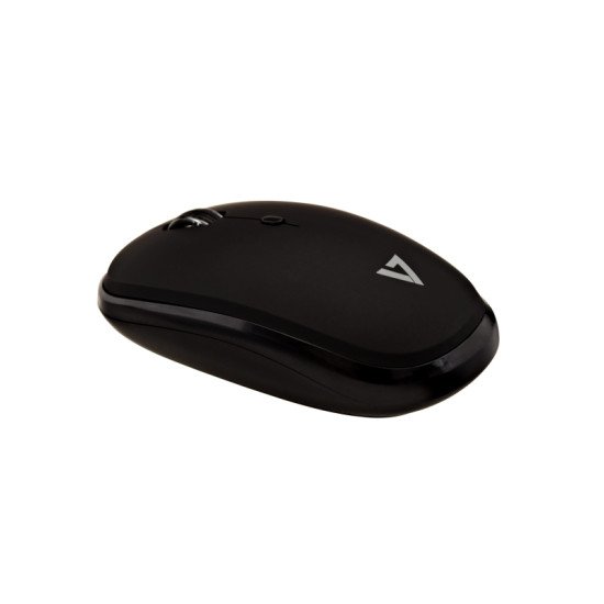 V7 MW550BT - Souris Bluetooth silencieuse à 4 boutons avec réglage du DPI – Noire