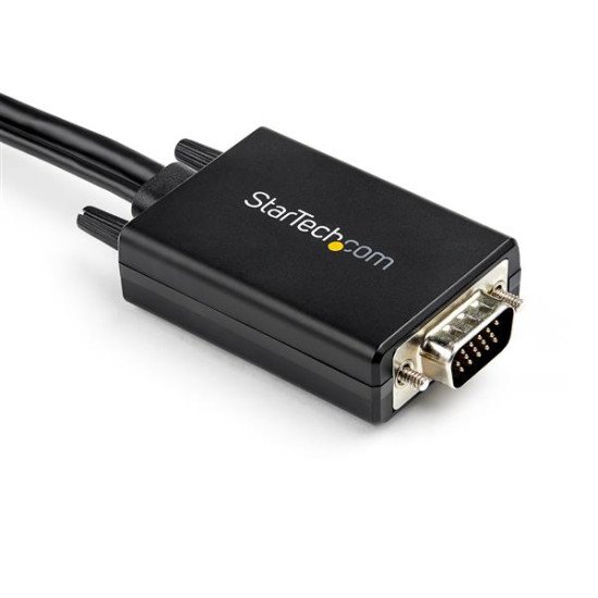 StarTech.com Câble adaptateur VGA vers HDMI - 2 m - 1080p - Audio USB - Alimenté par USB