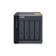 QNAP TL-D400S Boîtier de disques de stockage Boîtier disque dur/SSD Noir, Gris 2.5/3.5"