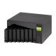 QNAP TL-D800C Boîtier de disques de stockage 2.5/3.5" Boîtier disque dur/SSD Noir, Gris