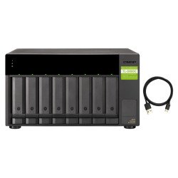 QNAP TL-D800C Boîtier de disques de stockage 2.5/3.5" Boîtier disque dur/SSD Noir, Gris QNAP TL-D800C Boîtier de disques de stockage 2.5/3.5" Boîtier disque dur/SSD Noir, Gris