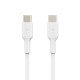 Belkin CAB003BT2MWH câble USB 2 m USB C Blanc