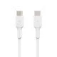Belkin CAB003BT2MWH câble USB 2 m USB C Blanc Belkin CAB003BT2MWH câble USB 2 m USB C Blanc