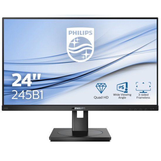 Philips B Line 245B1/00 LED écran PC 24" 2560 x 1440 pixels Quad HD Noir