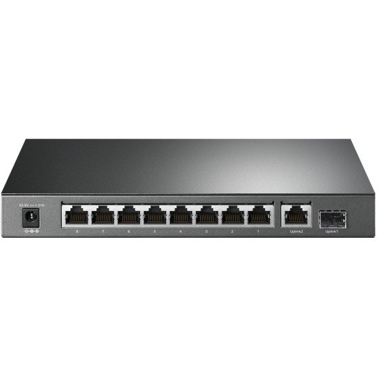 TP-LINK TL-SG1210P commutateur réseau Gigabit Ethernet (10/100/1000) Gris Connexion Ethernet, supportant l'alimentation via ce port (PoE)