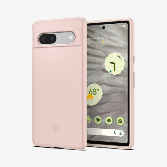 Spigen Google Pixel 7a Thin Fit Pink Sand coque de protection pour téléphones portables