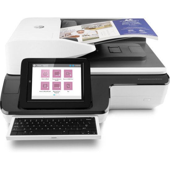 HP Scanjet Enterprise Flow N9120 fn2 Numériseur à plat et adf 600 x 600 DPI A3 Noir, Blanc