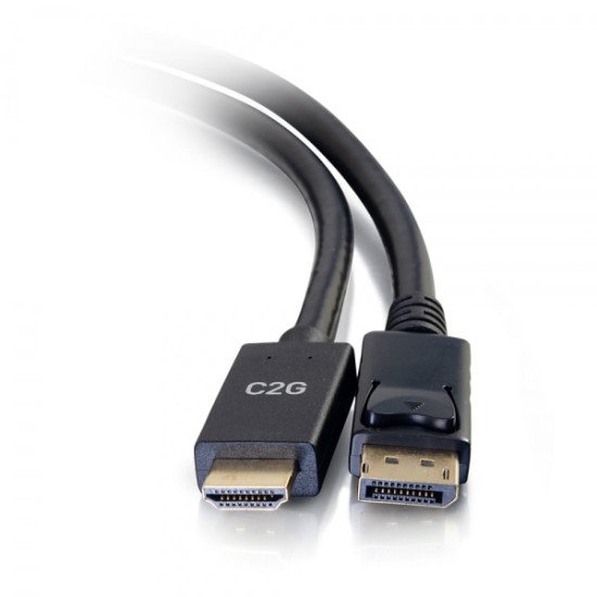 C2G 3 m - Câble adaptateur passif DisplayPort[TM] mâle vers HDMI[R] mâle - 4K 30 Hz