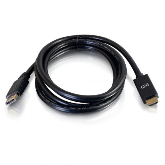 C2G 3 m - Câble adaptateur passif DisplayPort[TM] mâle vers HDMI[R] mâle - 4K 30 Hz