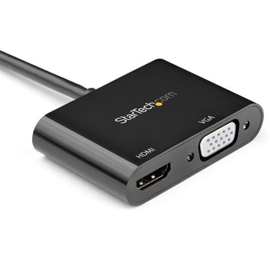 StarTech.com Adaptateur DisplayPort vers HDMI VGA - 4K 60 Hz - DP à HDMI VGA - Multiport