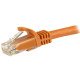 StarTech.com Cordon de raccordement UTP CAT6 (1,5 m) sans crochet - Câble patch RJ45 - Orange