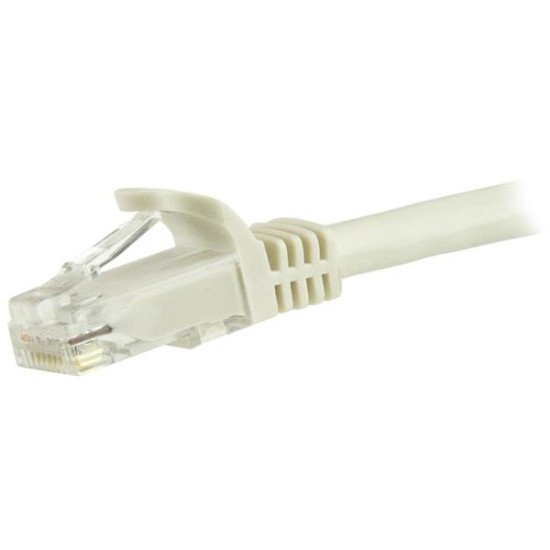 StarTech.com Cordon de raccordement UTP CAT6 (1,5 m) sans crochet - Câble patch RJ45 - Blanc