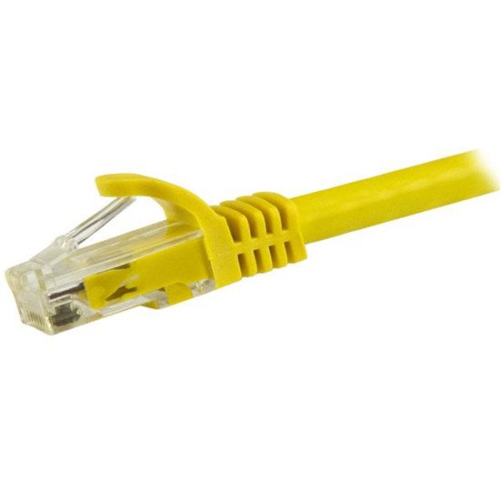 StarTech.com Cordon de raccordement UTP CAT6 (1,5 m) sans crochet - Câble patch RJ45 - Jaune