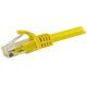 StarTech.com Cordon de raccordement UTP CAT6 (1,5 m) sans crochet - Câble patch RJ45 - Jaune