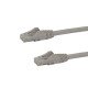 StarTech.com Cordon de raccordement UTP CAT6 - 7,5 m - Sans crochet - Câble patch RJ45 - Gris