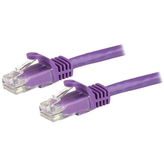 StarTech.com Cordon de raccordement UTP CAT6 (7,5 m) sans crochet - Câble patch RJ45 - Violet