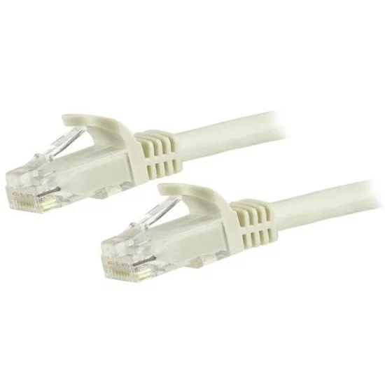 StarTech.com Cordon de raccordement UTP CAT6 (7,5 m) sans crochet - Câble patch RJ45 - Blanc StarTech.com Cordon de raccordement UTP CAT6 (7,5 m) sans crochet - Câble patch RJ45 - Blanc