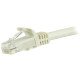 StarTech.com Cordon de raccordement UTP CAT6 (7,5 m) sans crochet - Câble patch RJ45 - Blanc