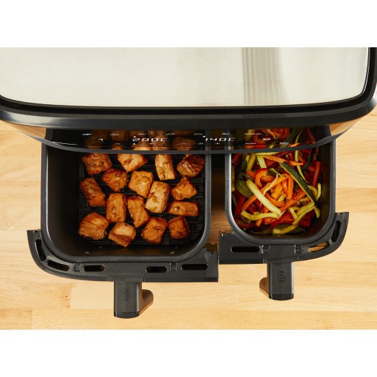 Tefal Dual Easy Fry & Grill EY905B Double 8,3 L Autonome 2700 W Friteuse d'air chaud Gris