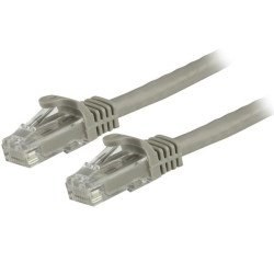 StarTech.com Cordon de raccordement UTP CAT6 - 1,5 m - Sans crochet - Câble patch RJ45 - Gris StarTech.com Cordon de raccordement UTP CAT6 - 1,5 m - Sans crochet - Câble patch RJ45 - Gris
