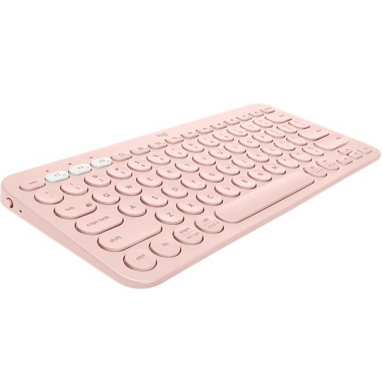 Logitech K380 clavier Bluetooth QWERTZ Allemand Rose