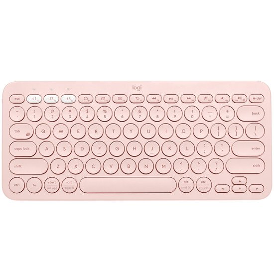 Logitech K380 clavier Bluetooth QWERTZ Allemand Rose Logitech K380 clavier Bluetooth QWERTZ Allemand Rose