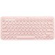 Logitech K380 clavier Bluetooth QWERTZ Allemand Rose