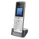 Grandstream Networks WP810 téléphone fixe Noir, Métallique 2 lignes TFT Wifi