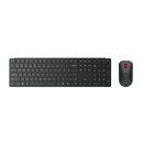Lenovo 4X31S04814 clavier Souris incluse Bureau RF sans fil + Bluetooth Belge Noir