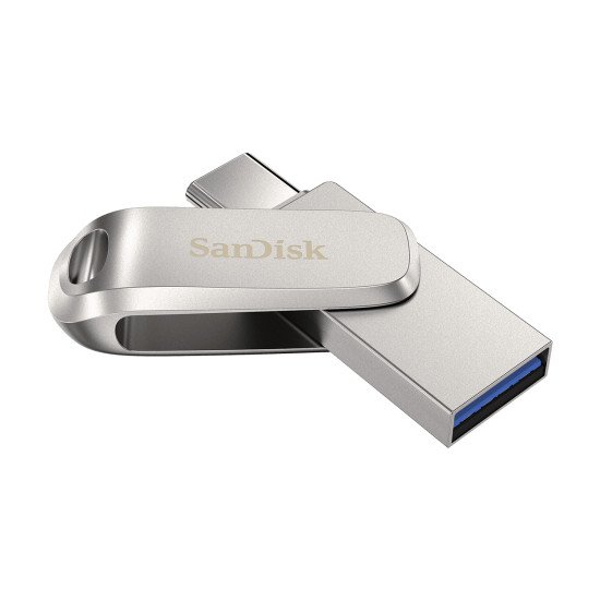 Sandisk Ultra Dual Drive Luxe lecteur USB flash 256 Go USB Type-A / USB Type-C 3.2 Gen 1 (3.1 Gen 1) Acier inoxydable