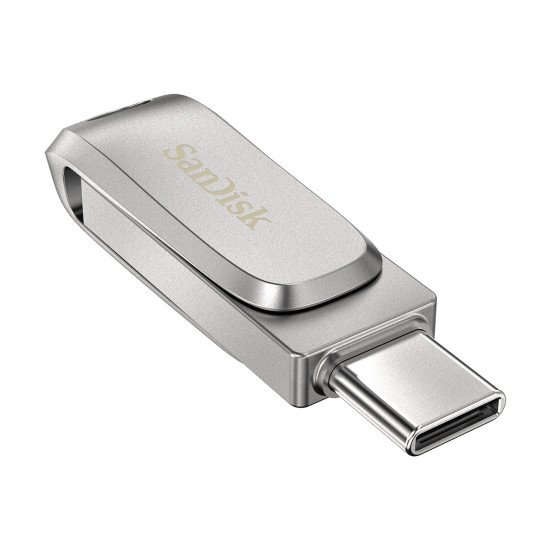 Sandisk Ultra Dual Drive Luxe lecteur USB flash 64 Go USB Type-A / USB Type-C 3.2 Gen 1 (3.1 Gen 1) Acier inoxydable