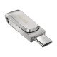 Sandisk Ultra Dual Drive Luxe lecteur USB flash 1000 Go USB Type-A / USB Type-C 3.2 Gen 1 (3.1 Gen 1) Acier inoxydable