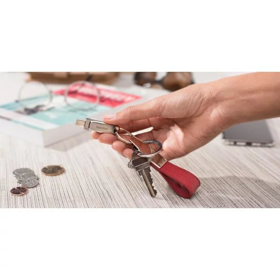 Sandisk Ultra Dual Drive Luxe lecteur USB flash 1000 Go USB Type-A / USB Type-C 3.2 Gen 1 (3.1 Gen 1) Acier inoxydable Sandisk Ultra Dual Drive Luxe lecteur USB flash 1000 Go USB Type-A / USB Type-C 3.2 Gen 1 (3.1 Gen 1) Acier inoxydable