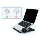 Conceptronic ERGO Laptop Cooling Stand Supports de Laptop Noir 39,6 cm (15.6")