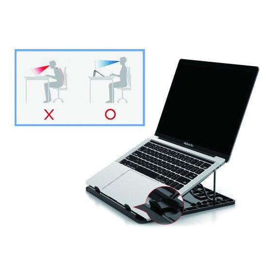 Conceptronic THANA ERGO S, Laptop Cooling Stand Supports de Laptop Gris 39,6 cm (15.6")