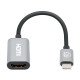 Manhattan Câble USB-C vers HDMI, 4K@60Hz + USB 5 Gbit/s (USB 3.2 Gen 1 / USB 3.0), 11 cm, mâle à mâle, noir/argent, garantie 3 ans